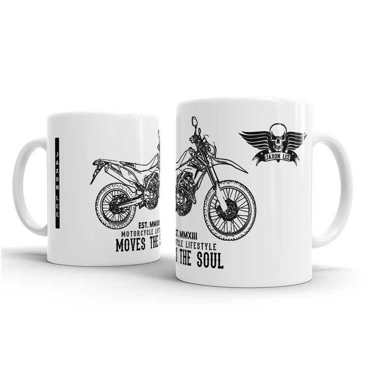 JL Illustration For A Honda CRF250L Motorbike Fan – Gift Mug