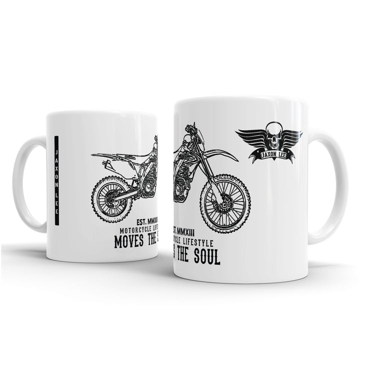 JL Illustration For A Honda CRF450X Motorbike Fan - Gift Mug