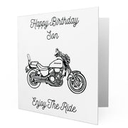 Jaxon Lee - Birthday Card for a Honda Magna VF750 Motorbike fan