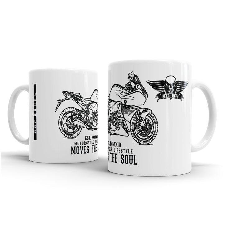 JL Illustration For A Honda VFR1200F Motorbike Fan - Gift Mug