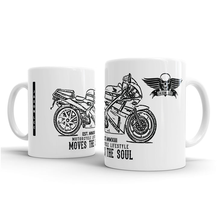 JL Illustration For A Honda VFR400 NC30 Motorbike Fan – Gift Mug