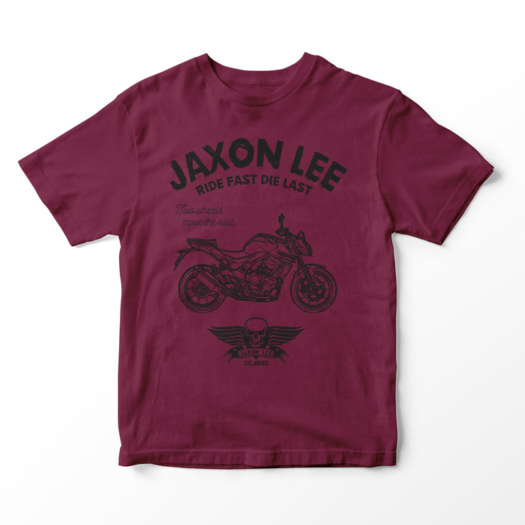 JL Ride Illustration for a Honda CB750 Hornet Motorbike fan T-shirt