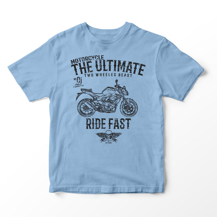 JL Ultimate Illustration for a Honda CB750 Hornet Motorbike fan T-shirt