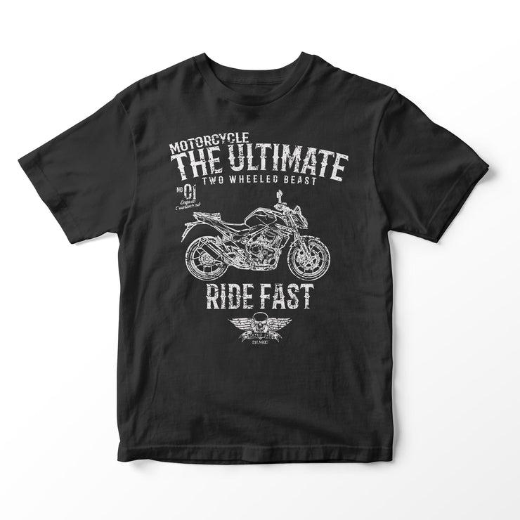 JL Ultimate Illustration for a Honda CB750 Hornet Motorbike fan T-shirt
