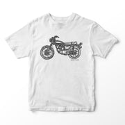 JL Illustration For A Honda CB125S Motorbike Fan T-shirt