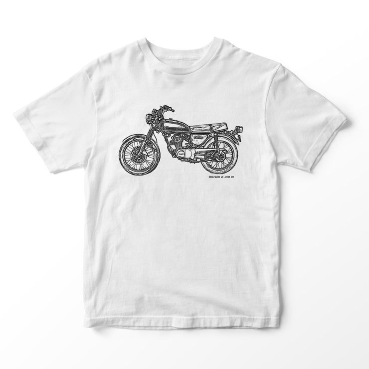JL Illustration For A Honda CB125S Motorbike Fan T-shirt