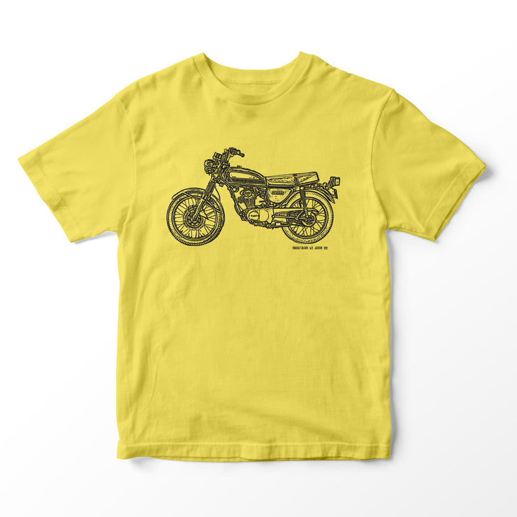 JL Illustration For A Honda CB125S Motorbike Fan T-shirt