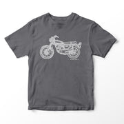 JL Illustration For A Honda CB125S Motorbike Fan T-shirt