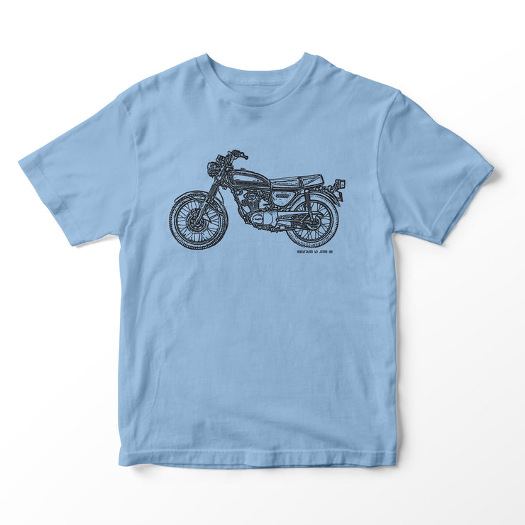 JL Illustration For A Honda CB125S Motorbike Fan T-shirt