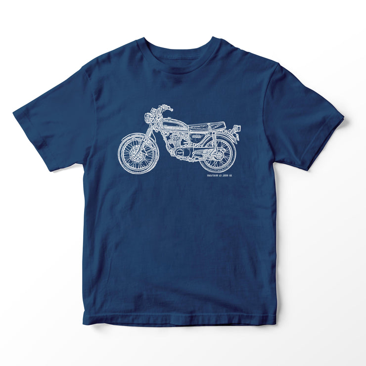 JL Illustration For A Honda CB125S Motorbike Fan T-shirt