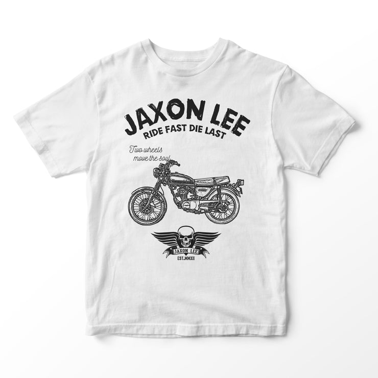 JL Ride Illustration for a Honda CB125S Motorbike fan T-shirt