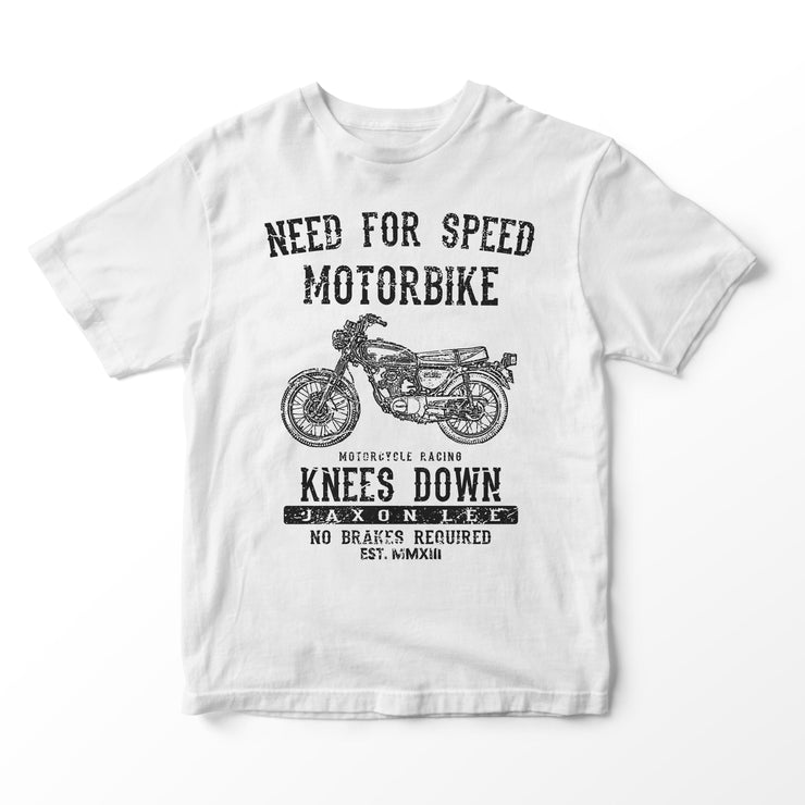 JL Speed Illustration for a Honda CB125S Motorbike fan T-shirt