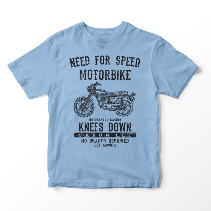 JL Speed Illustration for a Honda CB125S Motorbike fan T-shirt