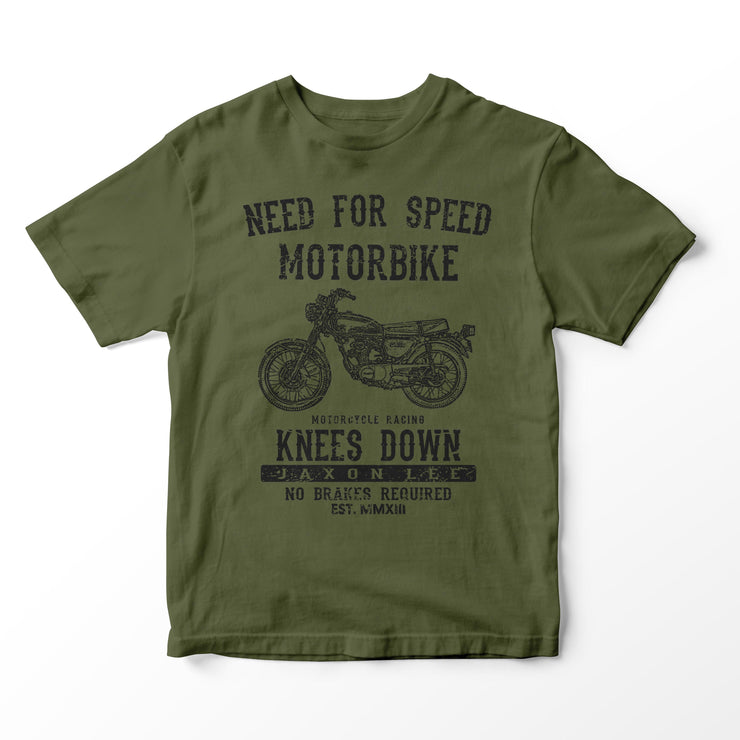 JL Speed Illustration for a Honda CB125S Motorbike fan T-shirt