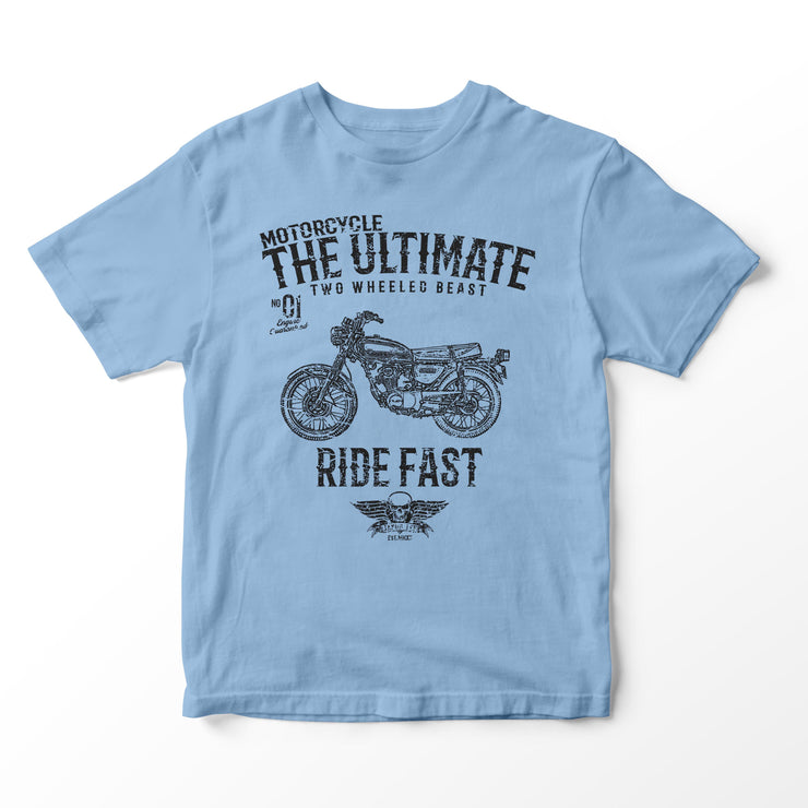 JL Ultimate Illustration for a Honda CB125S Motorbike fan T-shirt