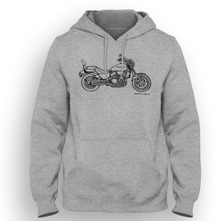 JL Illustration For A Honda Magna VF750 Motorbike Fan Hoodie