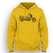 JL Illustration For A Honda Magna VF750 Motorbike Fan Hoodie