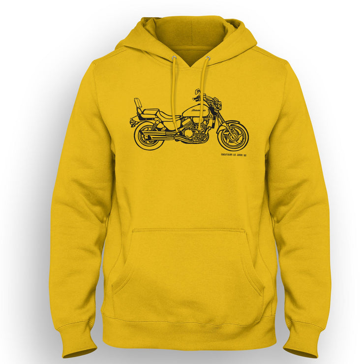 JL Illustration For A Honda Magna VF750 Motorbike Fan Hoodie
