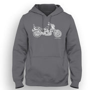 JL Illustration For A Honda Magna VF750 Motorbike Fan Hoodie