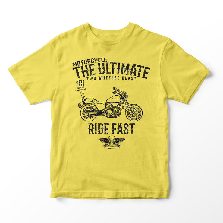 JL Ultimate Illustration for a Honda Magna VF750 Motorbike fan T-shirt