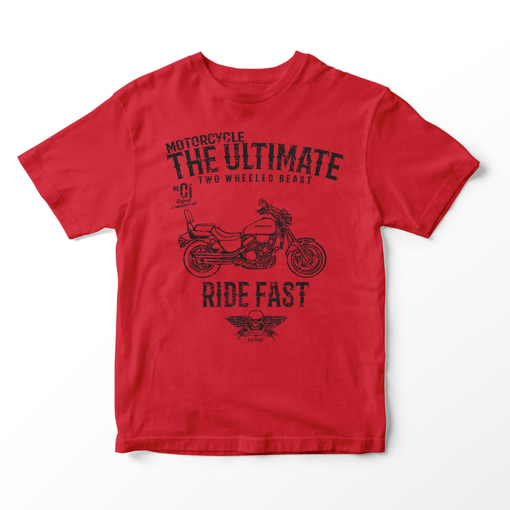 JL Ultimate Illustration for a Honda Magna VF750 Motorbike fan T-shirt