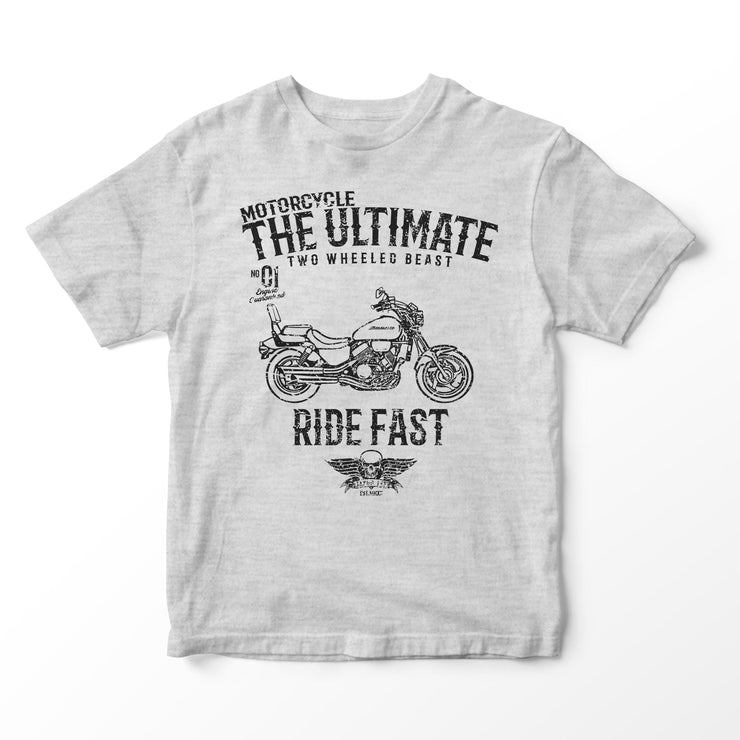 JL Ultimate Illustration for a Honda Magna VF750 Motorbike fan T-shirt