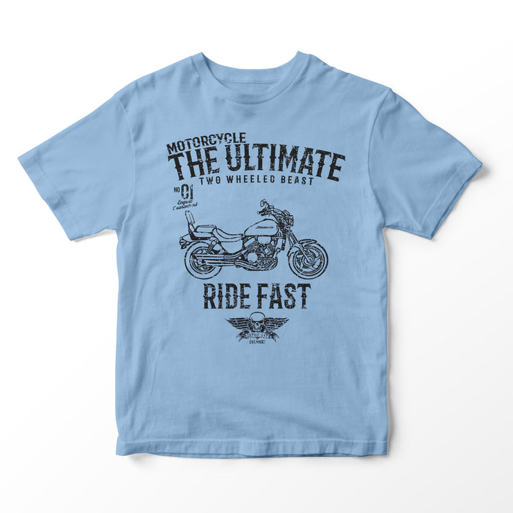 JL Ultimate Illustration for a Honda Magna VF750 Motorbike fan T-shirt