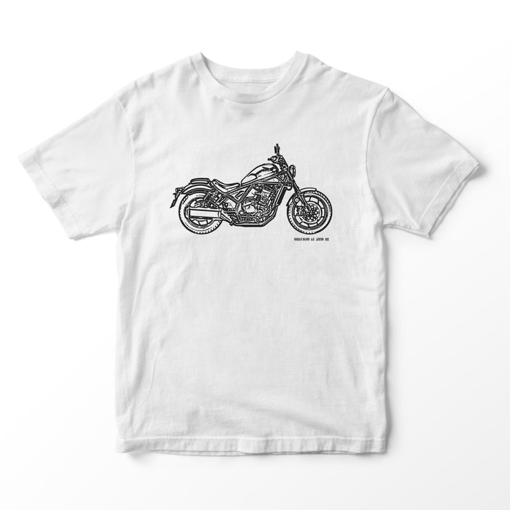 JL Illustration For A Honda Rebel 1100 Motorbike Fan T-shirt
