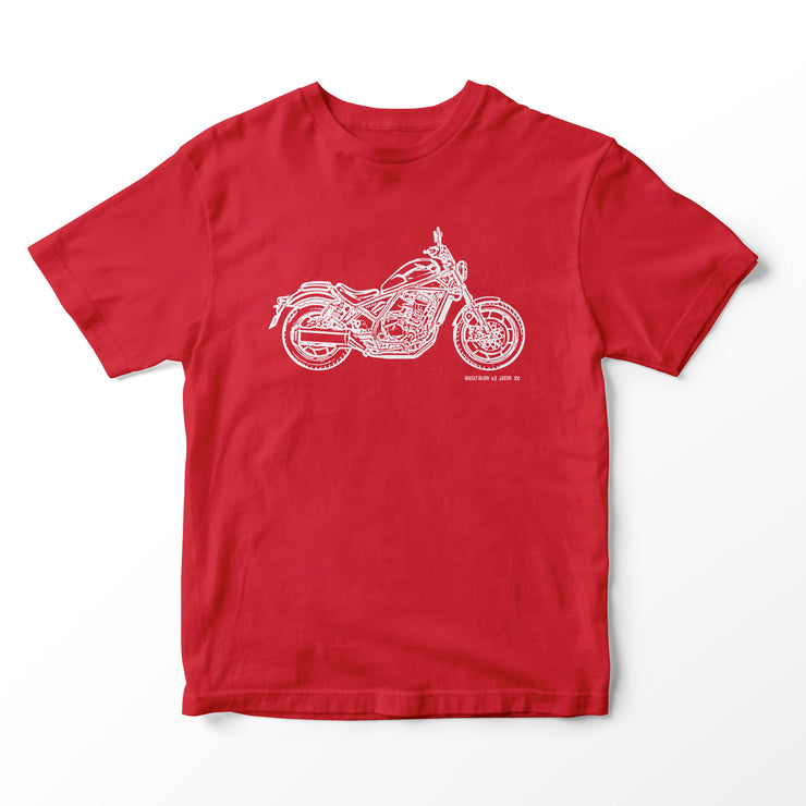JL Illustration For A Honda Rebel 1100 Motorbike Fan T-shirt