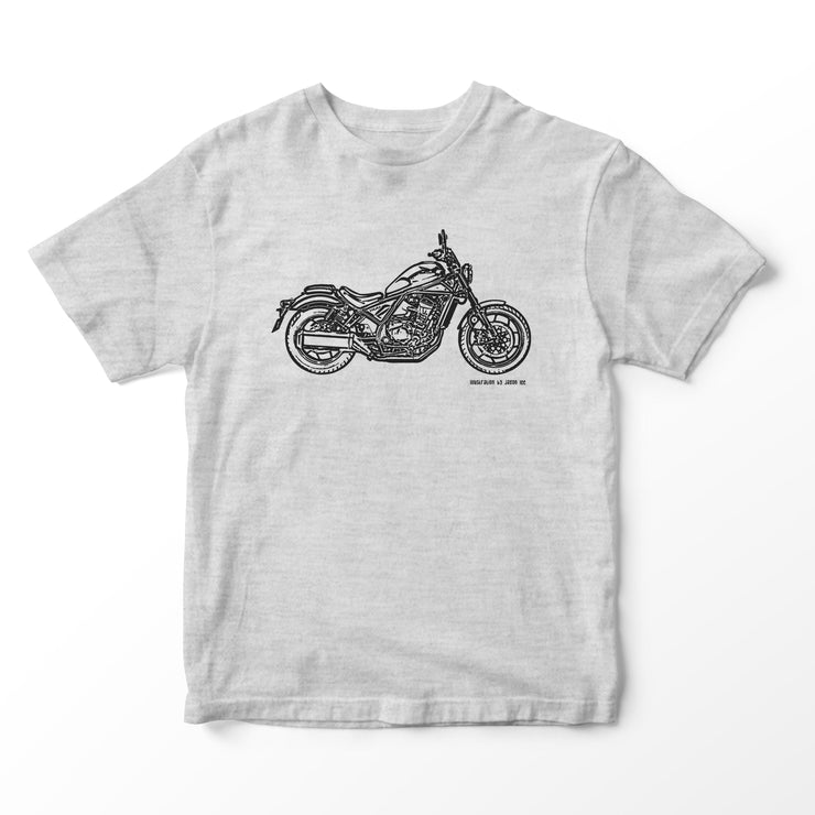 JL Illustration For A Honda Rebel 1100 Motorbike Fan T-shirt
