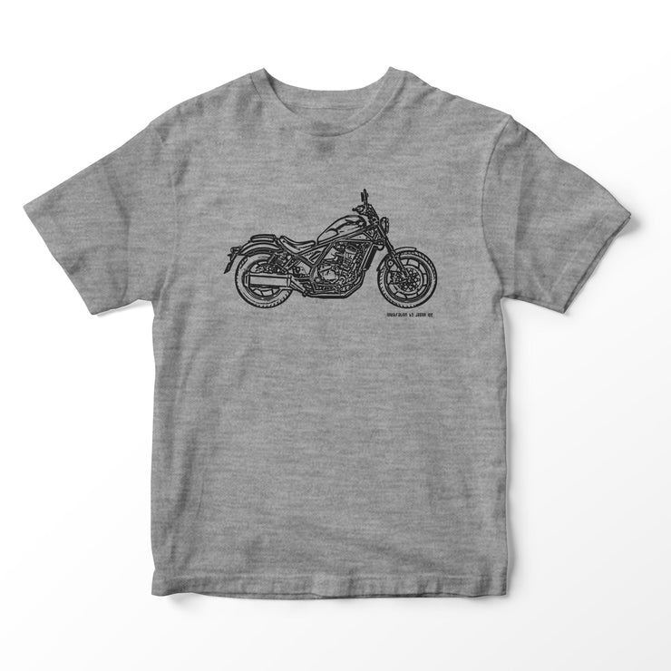 JL Illustration For A Honda Rebel 1100 Motorbike Fan T-shirt