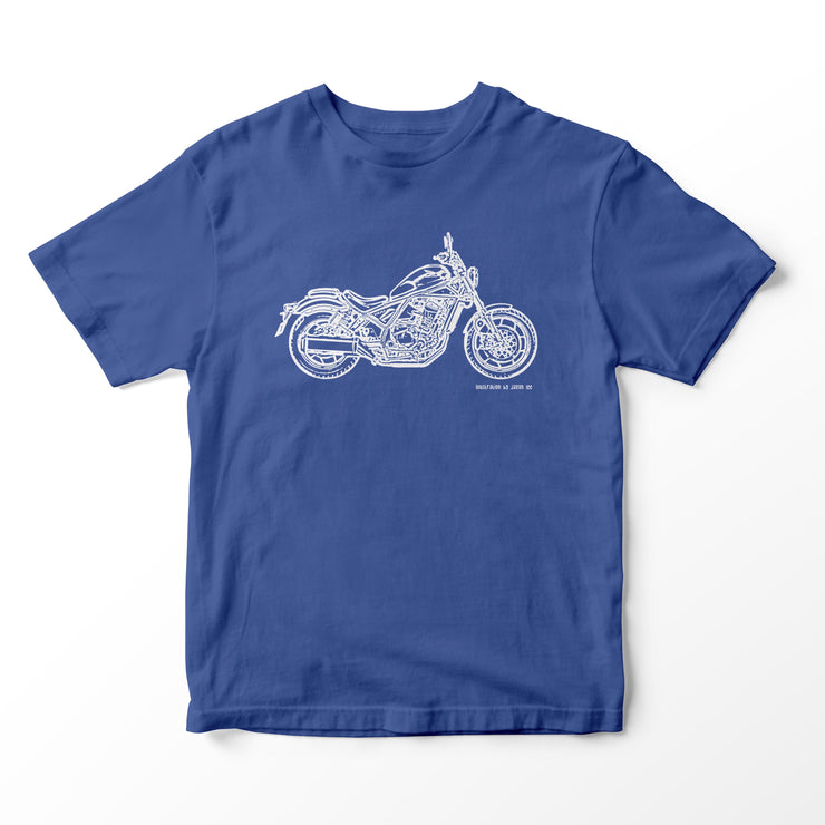 JL Illustration For A Honda Rebel 1100 Motorbike Fan T-shirt