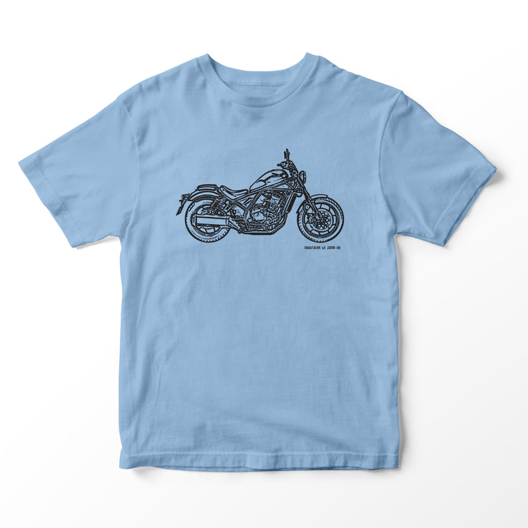 JL Illustration For A Honda Rebel 1100 Motorbike Fan T-shirt