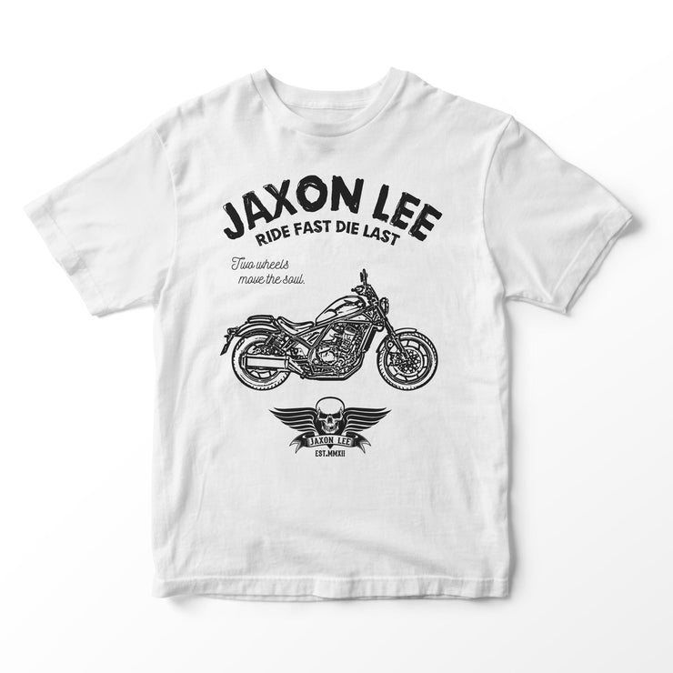 JL Ride Illustration For A Honda Rebel 1100 Motorbike Fan T-shirt