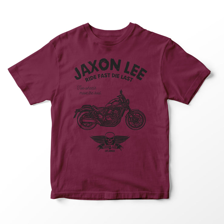 JL Ride Illustration For A Honda Rebel 1100 Motorbike Fan T-shirt