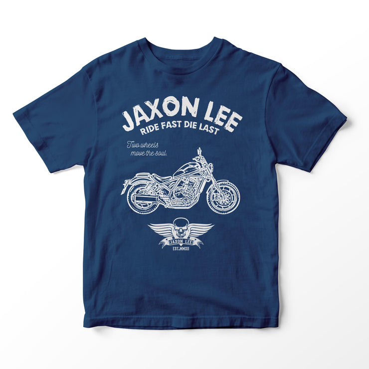 JL Ride Illustration For A Honda Rebel 1100 Motorbike Fan T-shirt