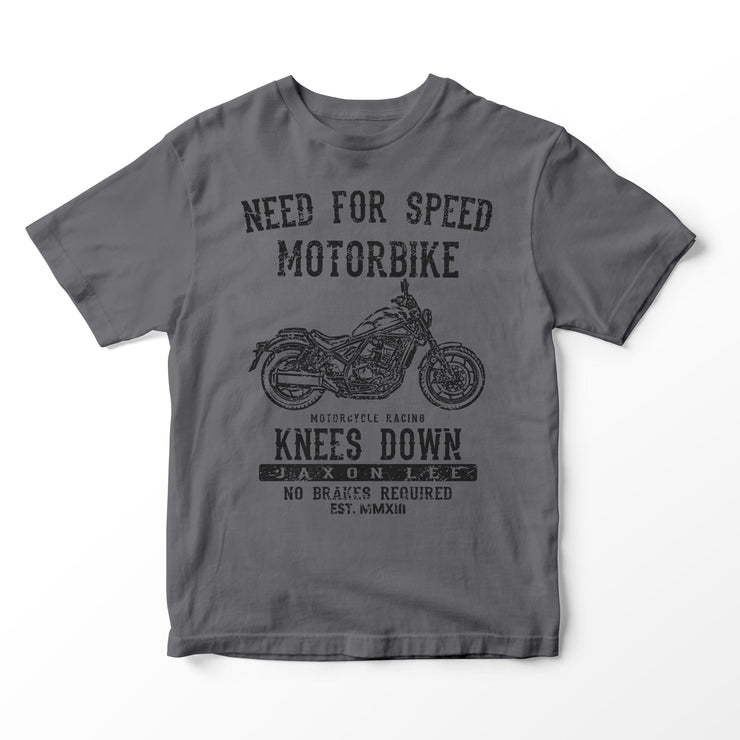 JL Speed Illustration For A Honda Rebel 1100 Motorbike Fan T-shirt