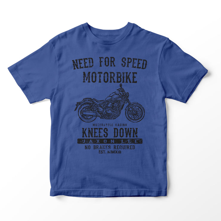 JL Speed Illustration For A Honda Rebel 1100 Motorbike Fan T-shirt