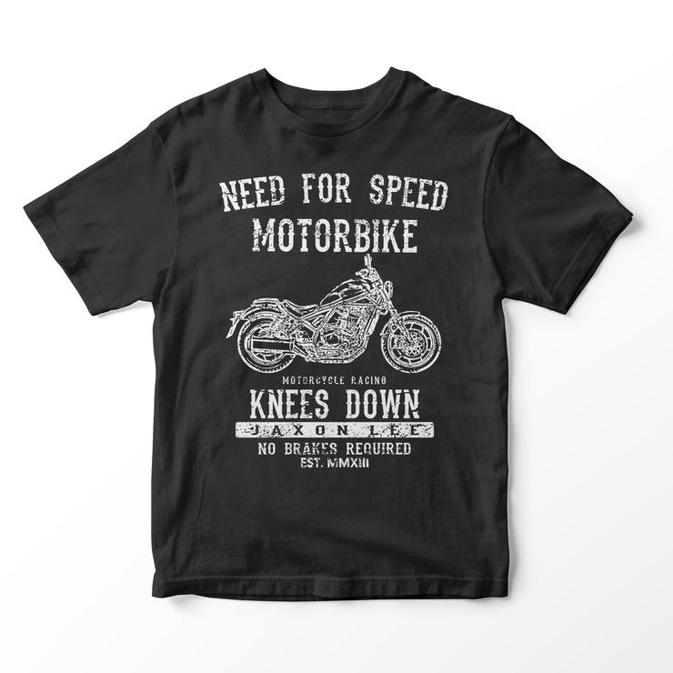 JL Speed Illustration For A Honda Rebel 1100 Motorbike Fan T-shirt