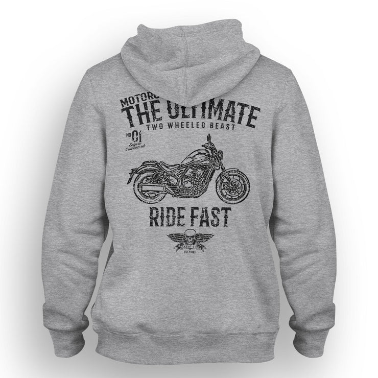 JL Ultimate Art Hood aimed at fans of Honda Rebel 1100 Motorbike