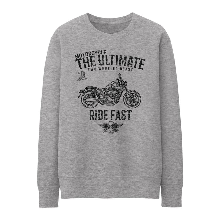 JL Ultimate Illustration for a Honda Rebel 1100 Motorbike fan Jumper