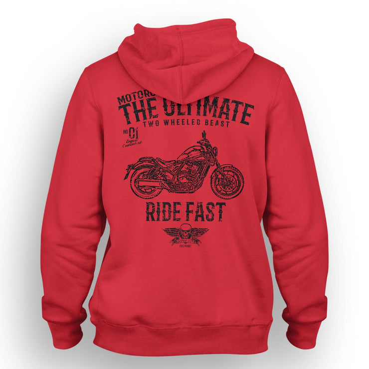 JL Ultimate Art Hood aimed at fans of Honda Rebel 1100 Motorbike