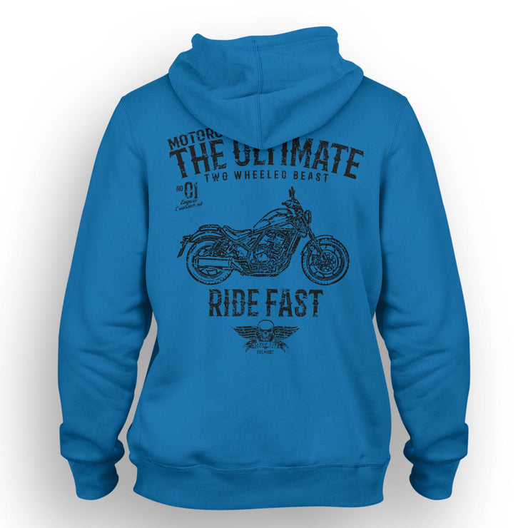 JL Ultimate Art Hood aimed at fans of Honda Rebel 1100 Motorbike