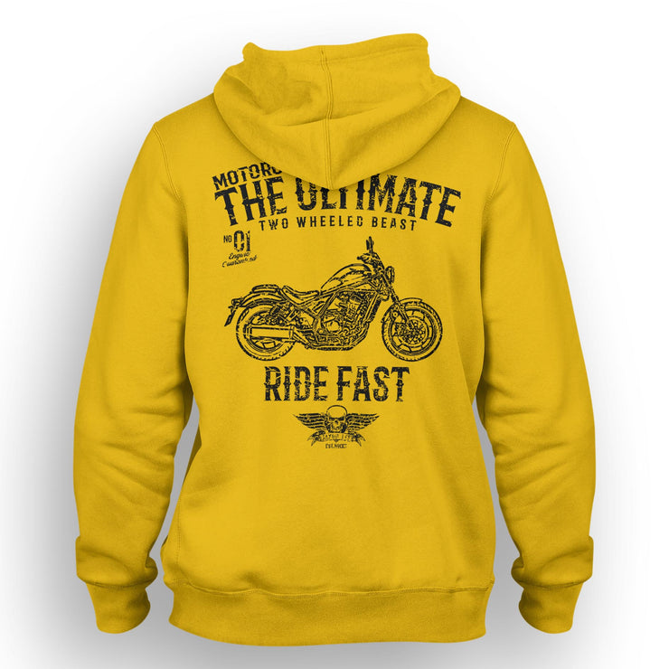 JL Ultimate Art Hood aimed at fans of Honda Rebel 1100 Motorbike