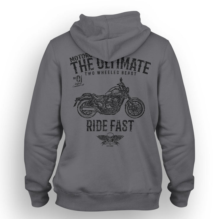 JL Ultimate Art Hood aimed at fans of Honda Rebel 1100 Motorbike
