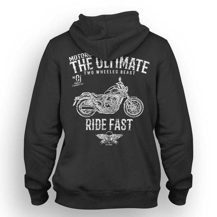 JL Ultimate Art Hood aimed at fans of Honda Rebel 1100 Motorbike