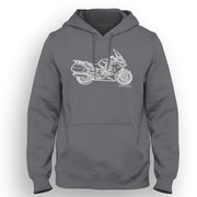 JL Illustration For A Honda ST1300 Pan European Motorbike Fan Hoodie