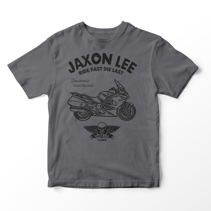 JL Ride Illustration for a Honda ST1300 Pan European Motorbike fan T-shirt