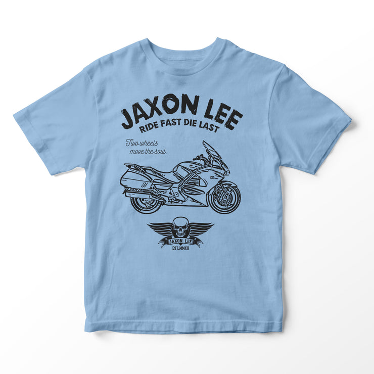 JL Ride Illustration for a Honda ST1300 Pan European Motorbike fan T-shirt