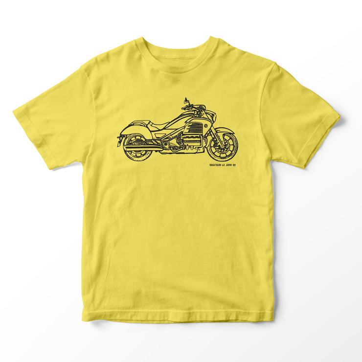 JL Illustration For A Honda Valkyrie 2015 Motorbike Fan T-shirt